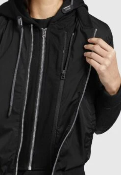 Khujo Persee - Chaqueta Fina - Schwarz -Moda Tienda 06681e878f9a48568912ec27b9bc06e7