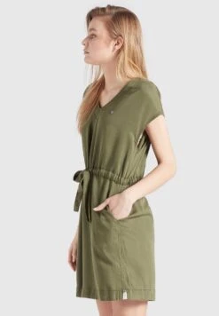 Khujo Anneli - Vestido Vaquero - Khaki Gewaschen -Moda Tienda 074f217253e34e5dbaae64a68b742c01
