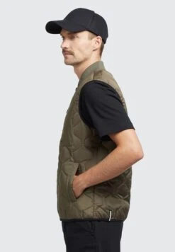 Khujo Liel - Chaleco - Olivgruen -Moda Tienda 12f1792d570f4375b39a019bba8f02e6