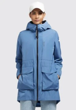 Khujo Mantel Ging - Abrigo Corto - Blau