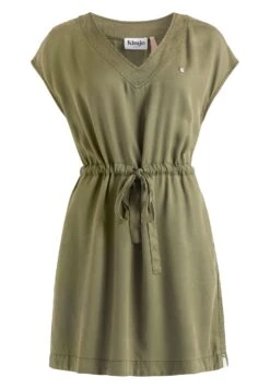 Khujo Anneli - Vestido Vaquero - Khaki Gewaschen -Moda Tienda 25f92d2f4cbd436f9ad2ceac9d249714