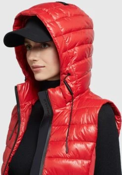 Khujo Fabia Shiny - Chaleco - Rot 15 Khujo Fabia Shiny - Chaleco - Rot -Moda Tienda 2669b984d3d24566ac66d3ec27bfb626