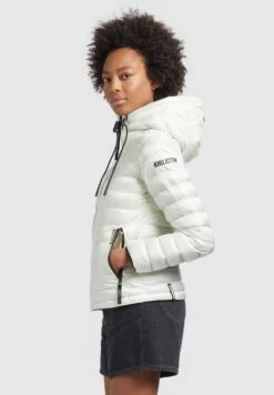 Khujo Lovina4 Shiny - Chaqueta De Entretiempo - Cremeweiß -Moda Tienda 27885788162f4da1a45679ad81260de7