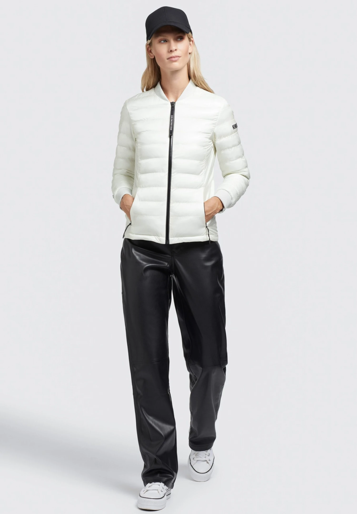 Khujo Maude Shiny - Chaquetas Bomber - Cremeweiß 4 Khujo Maude Shiny - Chaquetas Bomber - Cremeweiß - Image 2