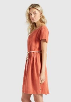 Khujo Asba - Vestido Informal - Terrakotta -Moda Tienda 47a7ecbb618b419380c166bfb3154aa6