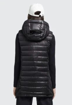 Khujo Becca Shiny - Chaleco - Schwarz -Moda Tienda 4d96d75ee2e644f39615d239844af444