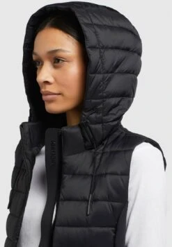 Khujo Fabia Matt - Chaleco - Schwarz -Moda Tienda 5083ddca65564451a0feed24ee242dc6