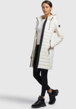 Khujo Ruth Shiny - Abrigo De Invierno - Cremeweiß -Moda Tienda 6789b09951a94e7086d2c5bfdeed34c1