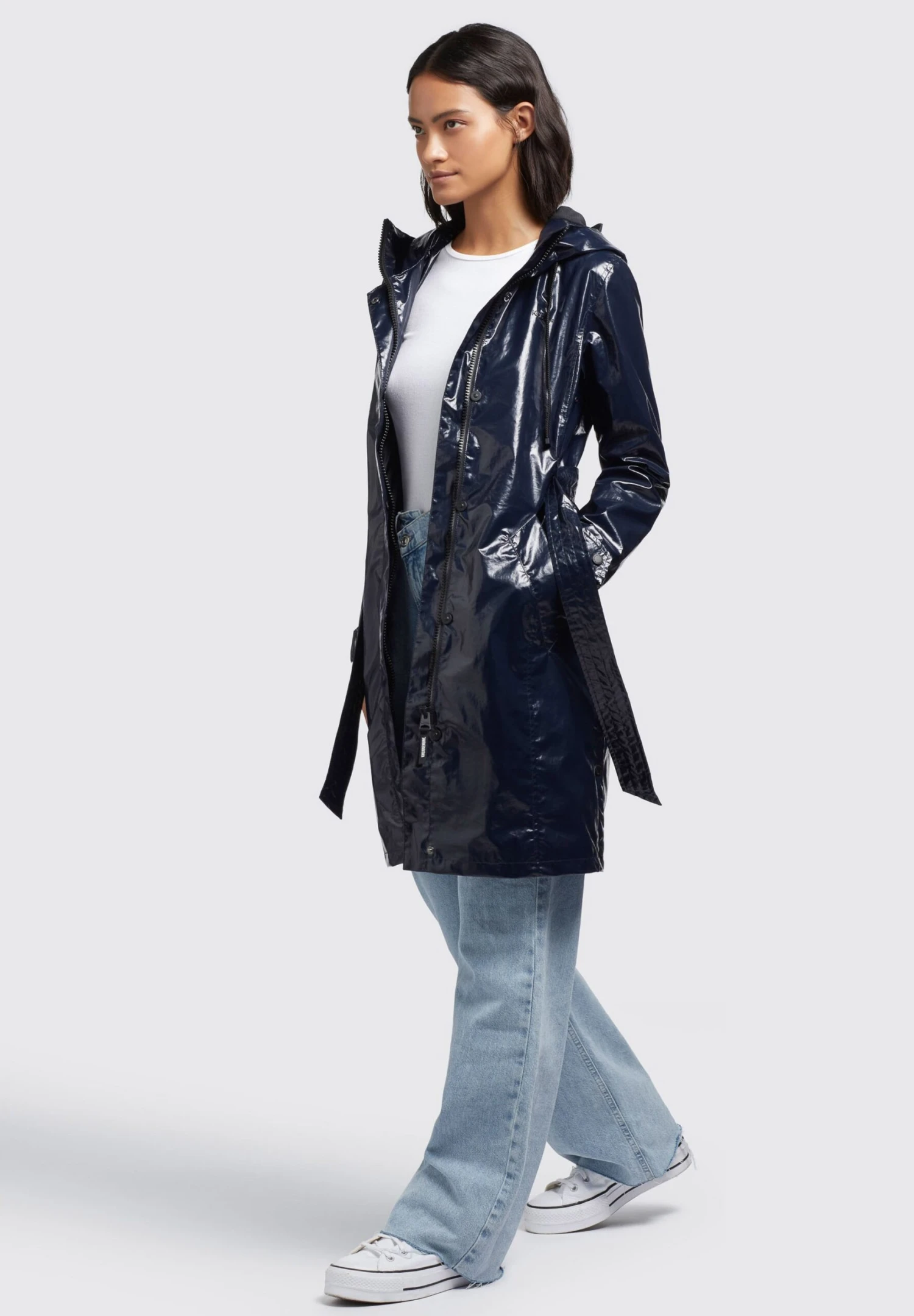 Khujo Alecia - Gabardina - Dunkelblau 9 Khujo Alecia - Gabardina - Dunkelblau - Image 7