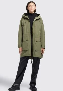 Khujo Mantel Ging - Abrigo Corto - Olivgrün -Moda Tienda 7ce24ce6172e40dfbb0976e62d7b6b92