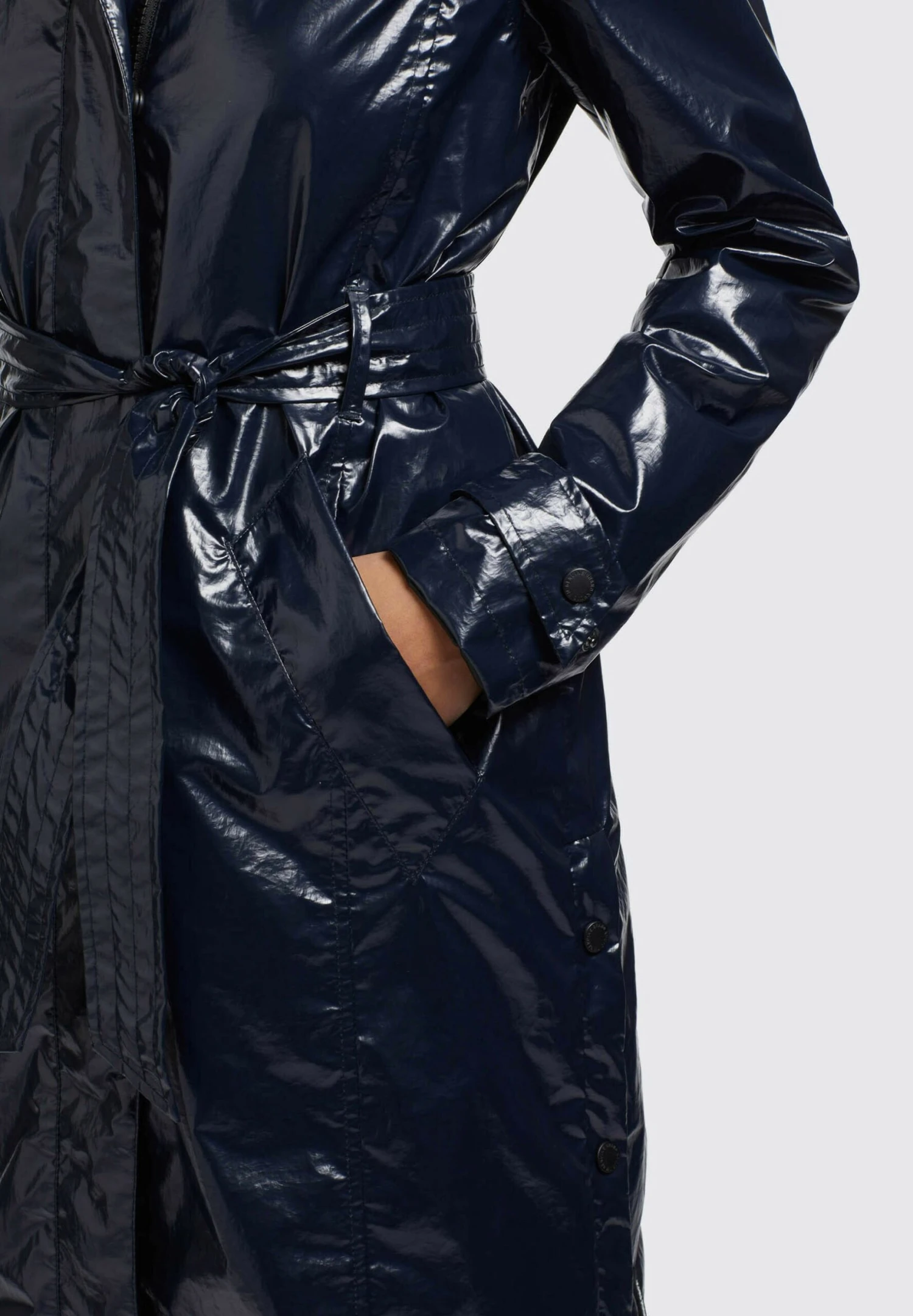 Khujo Alecia - Gabardina - Dunkelblau 8 Khujo Alecia - Gabardina - Dunkelblau - Image 6