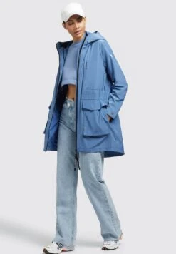 Khujo Mantel Ging - Abrigo Corto - Blau -Moda Tienda 821fba3294d842b49de921c484e92ff7