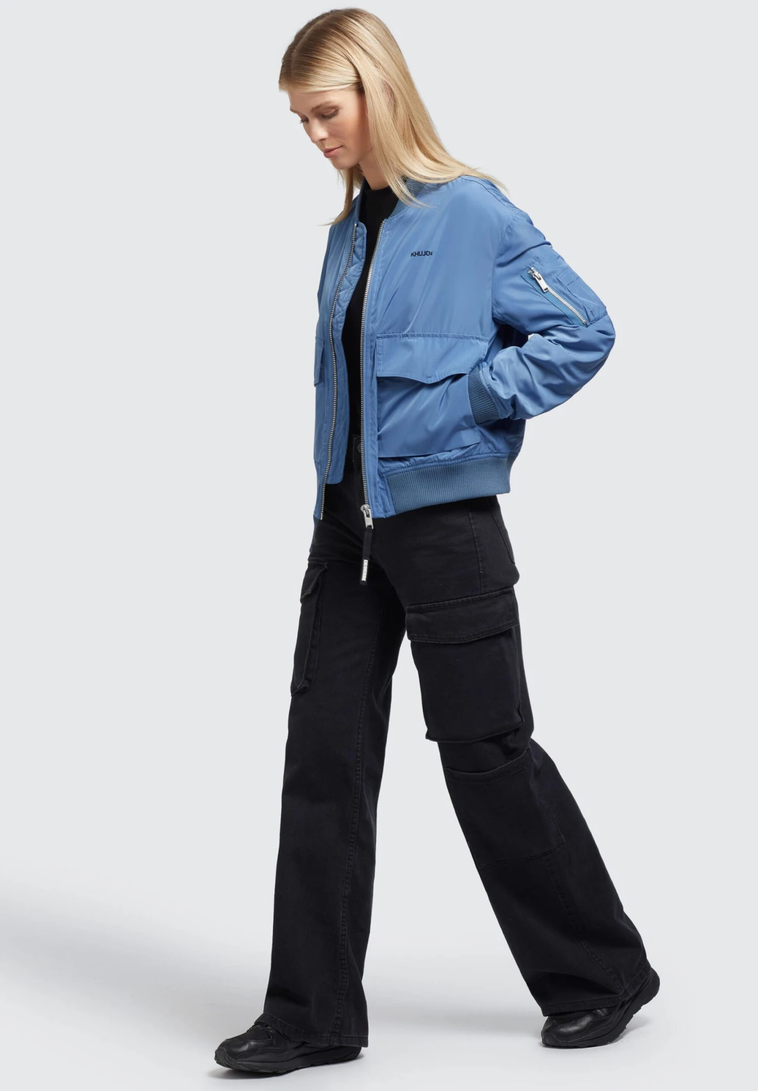 Khujo Nova - Chaquetas Bomber - Blau 6 Khujo Nova - Chaquetas Bomber - Blau - Image 4