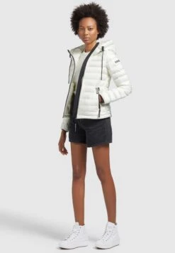 Khujo Lovina4 Shiny - Chaqueta De Entretiempo - Cremeweiß -Moda Tienda 937066f709c644a9bda1cb1a932f8832