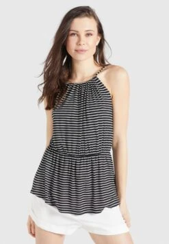 Khujo Valda - Top - Schwarz-Weiß Gestreift 20 Khujo Valda - Top - Schwarz-Weiß Gestreift -Moda Tienda 9ad14aff73d54477ae9192955bd865b5
