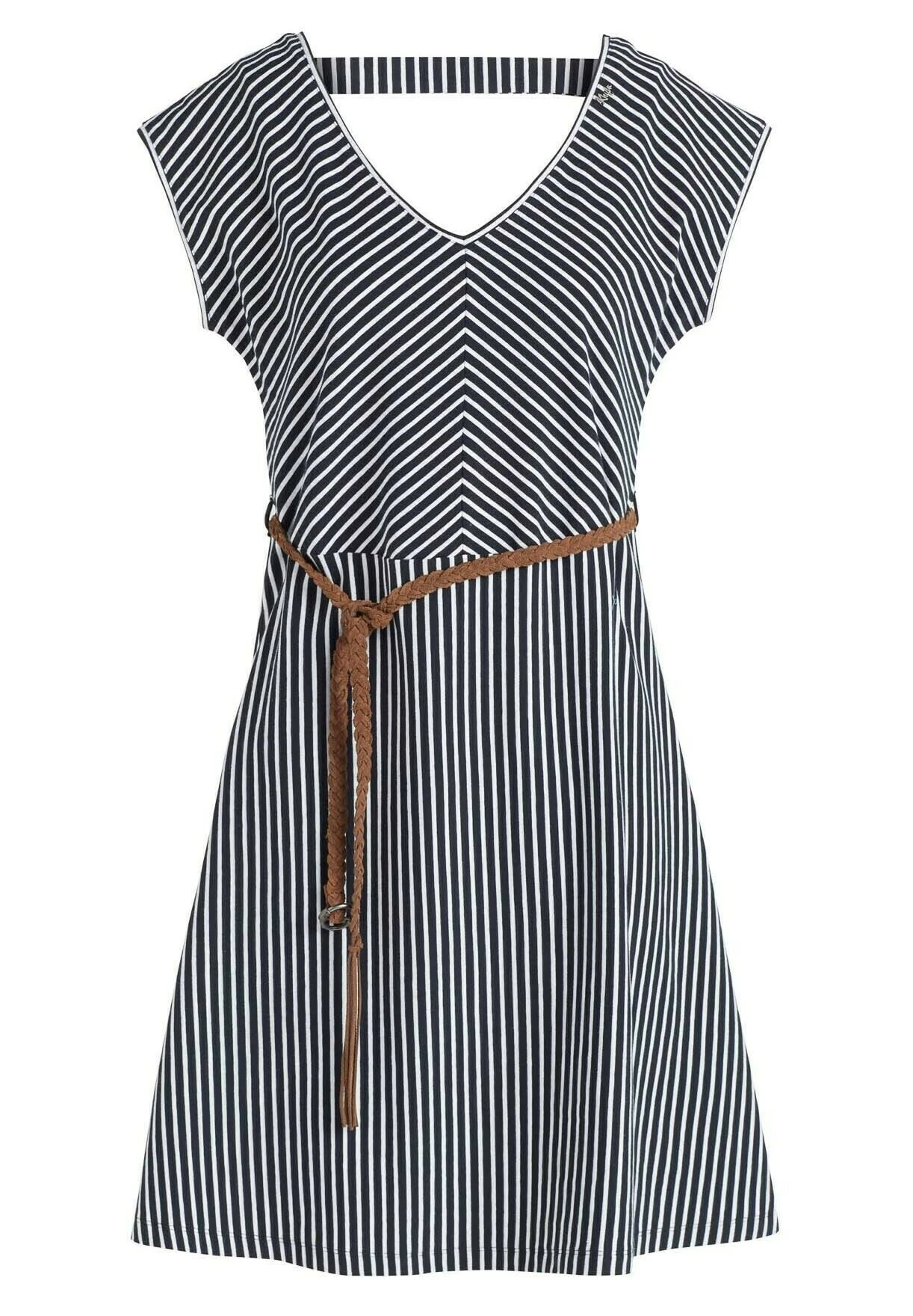 Khujo Leifa - Vestido Informal - Dunkelblau-Weiß Gestreift 11 Khujo Leifa - Vestido Informal - Dunkelblau-Weiß Gestreift - Image 9