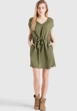 Khujo Anneli - Vestido Vaquero - Khaki Gewaschen -Moda Tienda ab5b42d7a9ec41249def156244fa4101