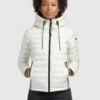Khujo Lovina4 Shiny - Chaqueta De Entretiempo - Cremeweiß
