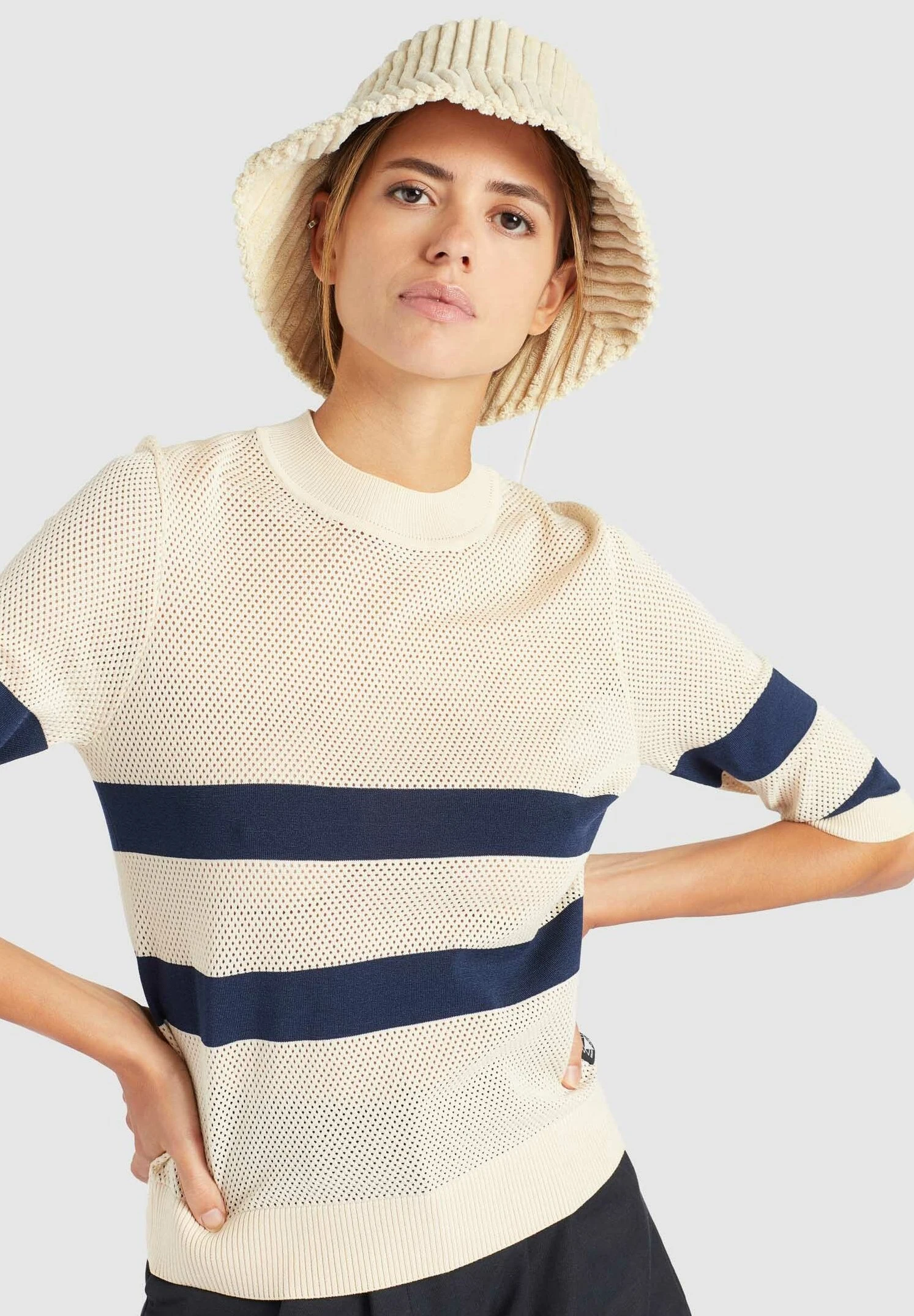 Khujo Chumane - Camiseta Estampada - Sand/Dark Blue 7 Khujo Chumane - Camiseta Estampada - Sand/Dark Blue - Image 5