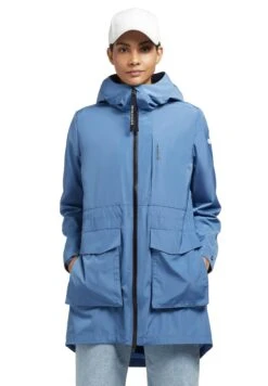 Khujo Mantel Ging - Abrigo Corto - Blau -Moda Tienda d8cb7a741087415aa21d1a5a7eeddb14