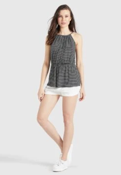 Khujo Valda - Top - Schwarz-Weiß Gestreift 19 Khujo Valda - Top - Schwarz-Weiß Gestreift -Moda Tienda d8cee92ed5bd4ad59b5e7a878a324b29