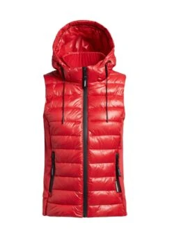 Khujo Fabia Shiny - Chaleco - Rot 17 Khujo Fabia Shiny - Chaleco - Rot -Moda Tienda ddbe06d1e4de4247a868d9f674ee2a9f