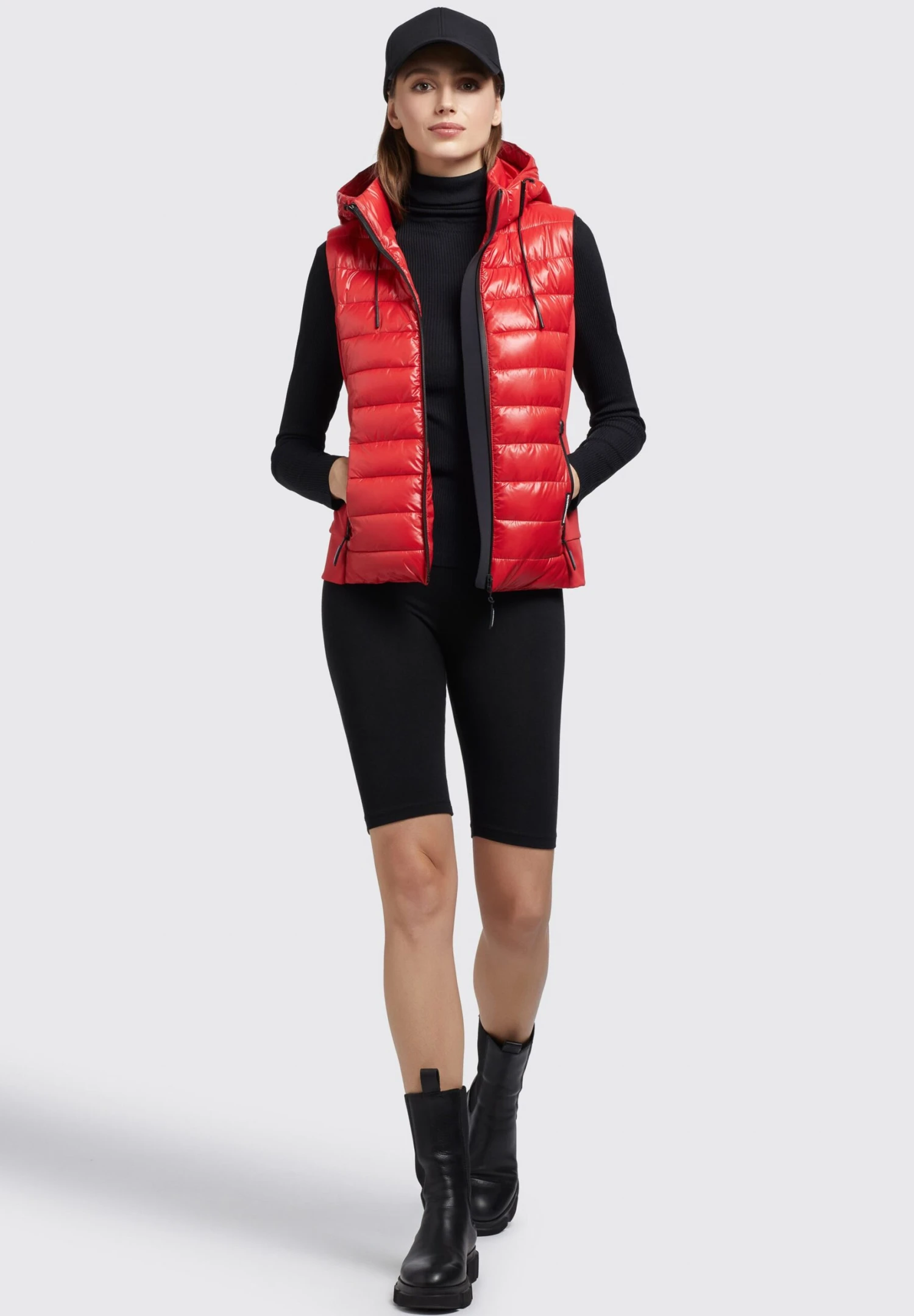 Khujo Fabia Shiny - Chaleco - Rot 4 Khujo Fabia Shiny - Chaleco - Rot - Image 2